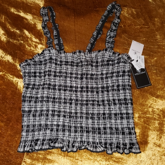 Volcom Seriously Plaid Seersucker Tank Top - Picture 6 of 12